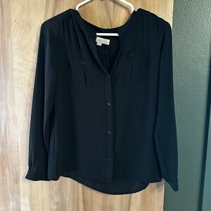 Loft simple black blouse